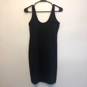Scoop Neck Black Minidress